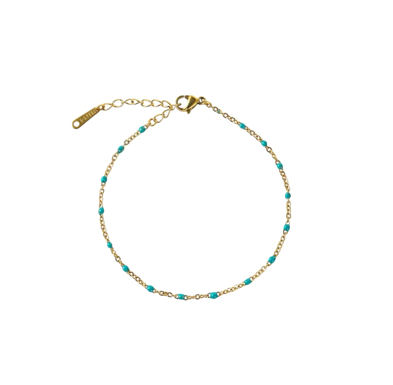 Emili Armbånd - Rosa, hvid og turkis