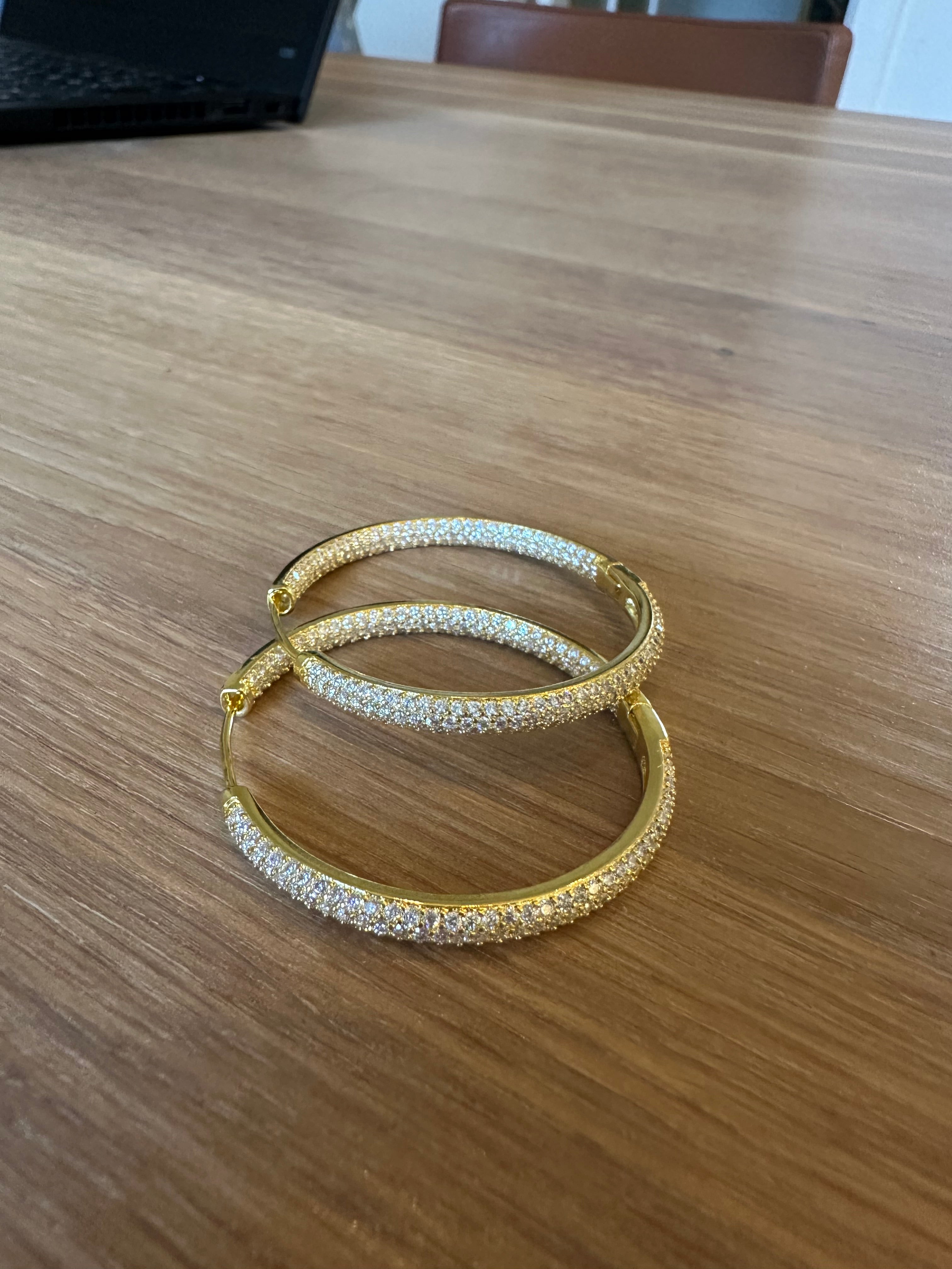 Freja Øreringe - Forgyldt eller forsølvet