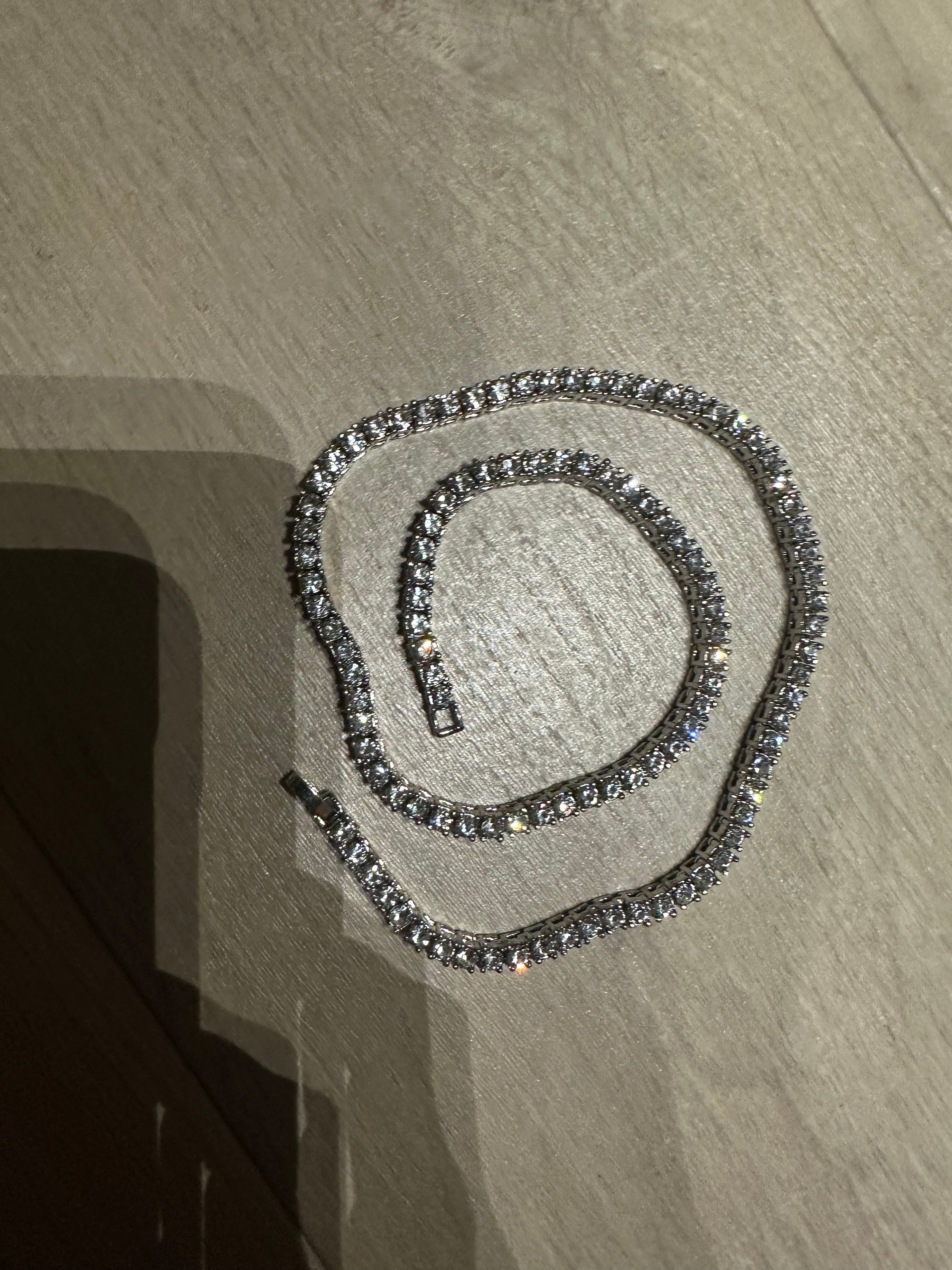 Henna Tenniskæde - Forgyldt eller forsølvet