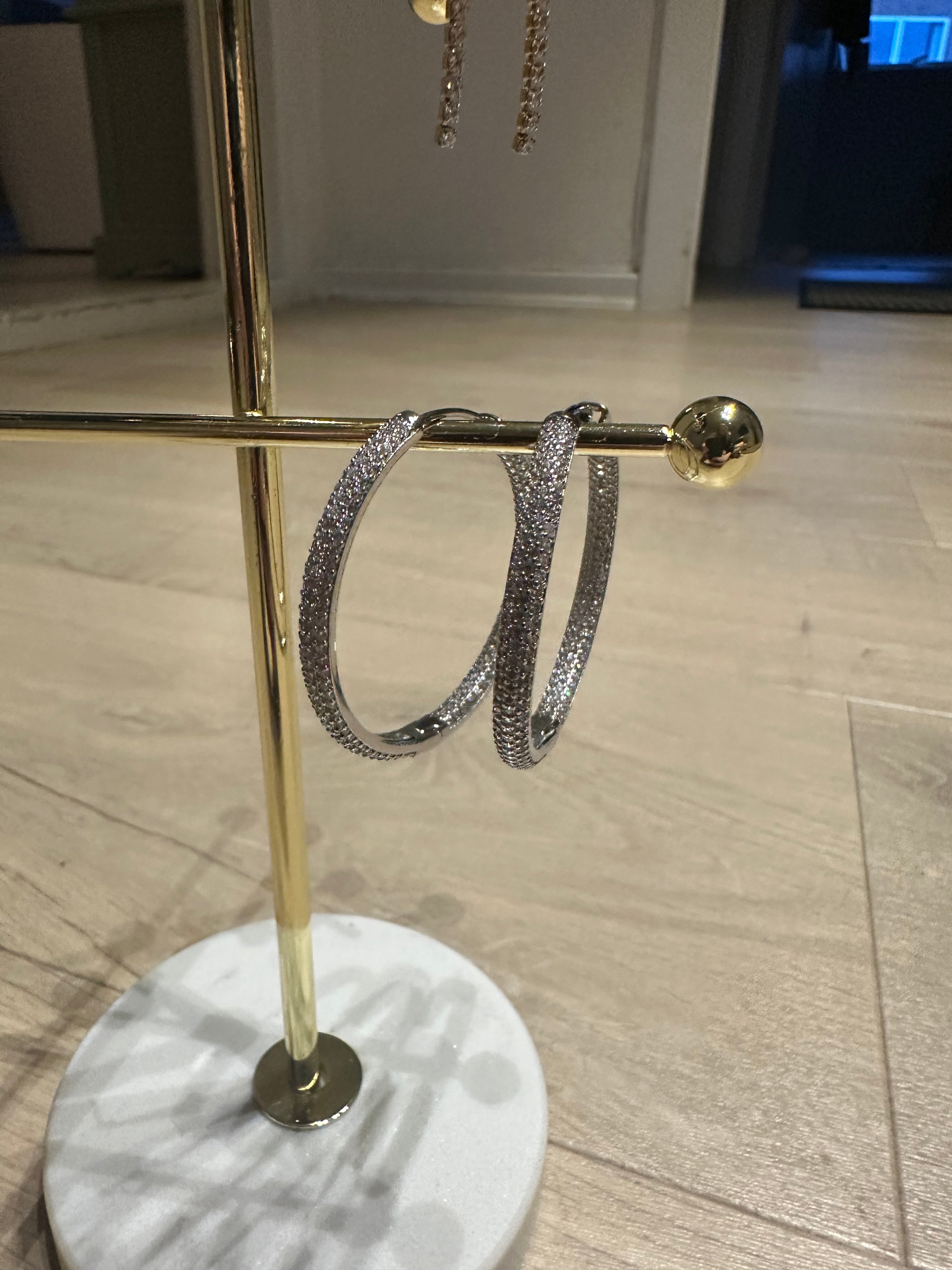 Freja Øreringe - Forgyldt eller forsølvet