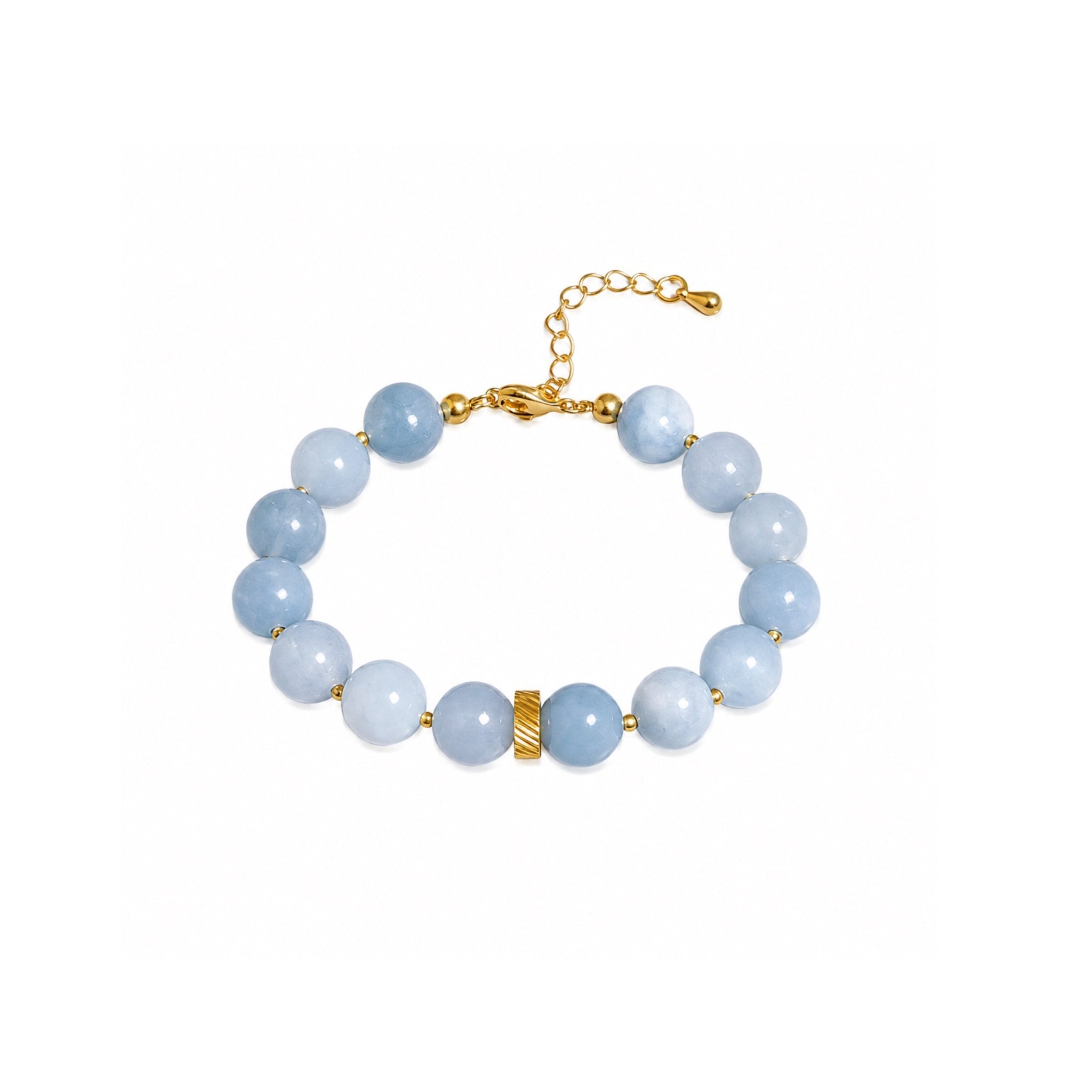 Blåt Perle Armbånd