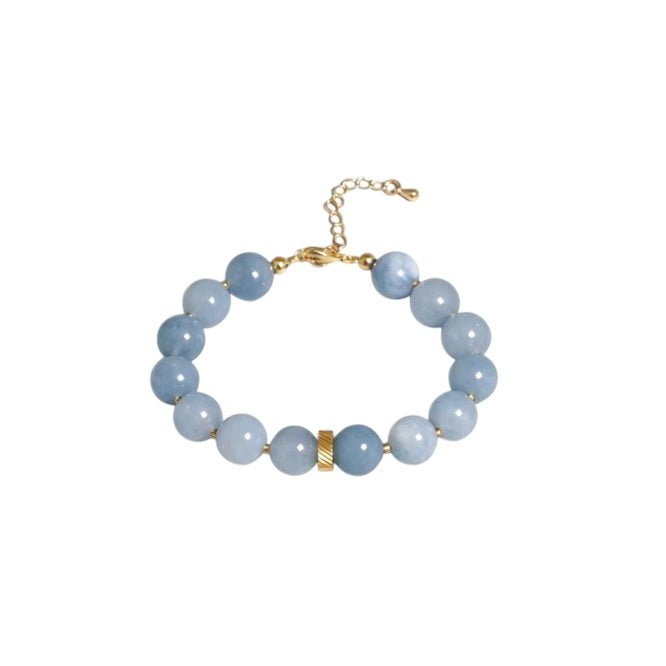 Blåt Perle Armbånd