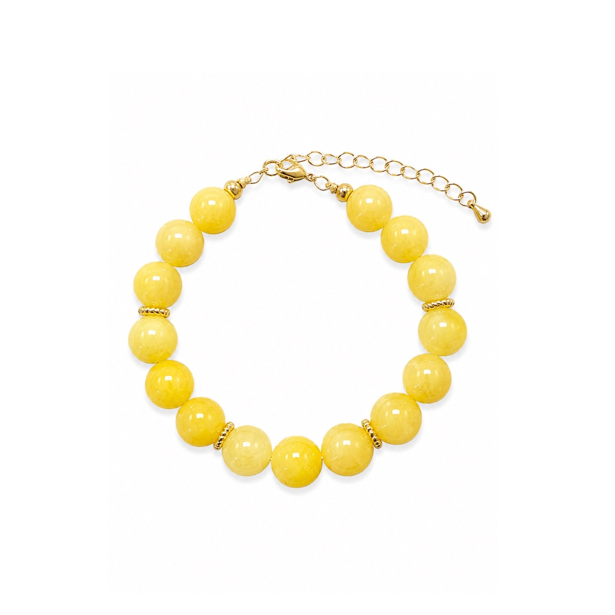 Gult Perle Armbånd
