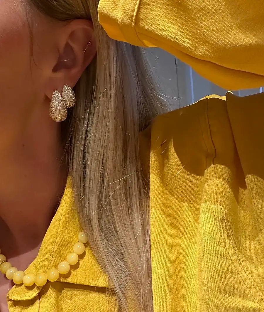 Camilla Folkman Guldbelagte øreringe