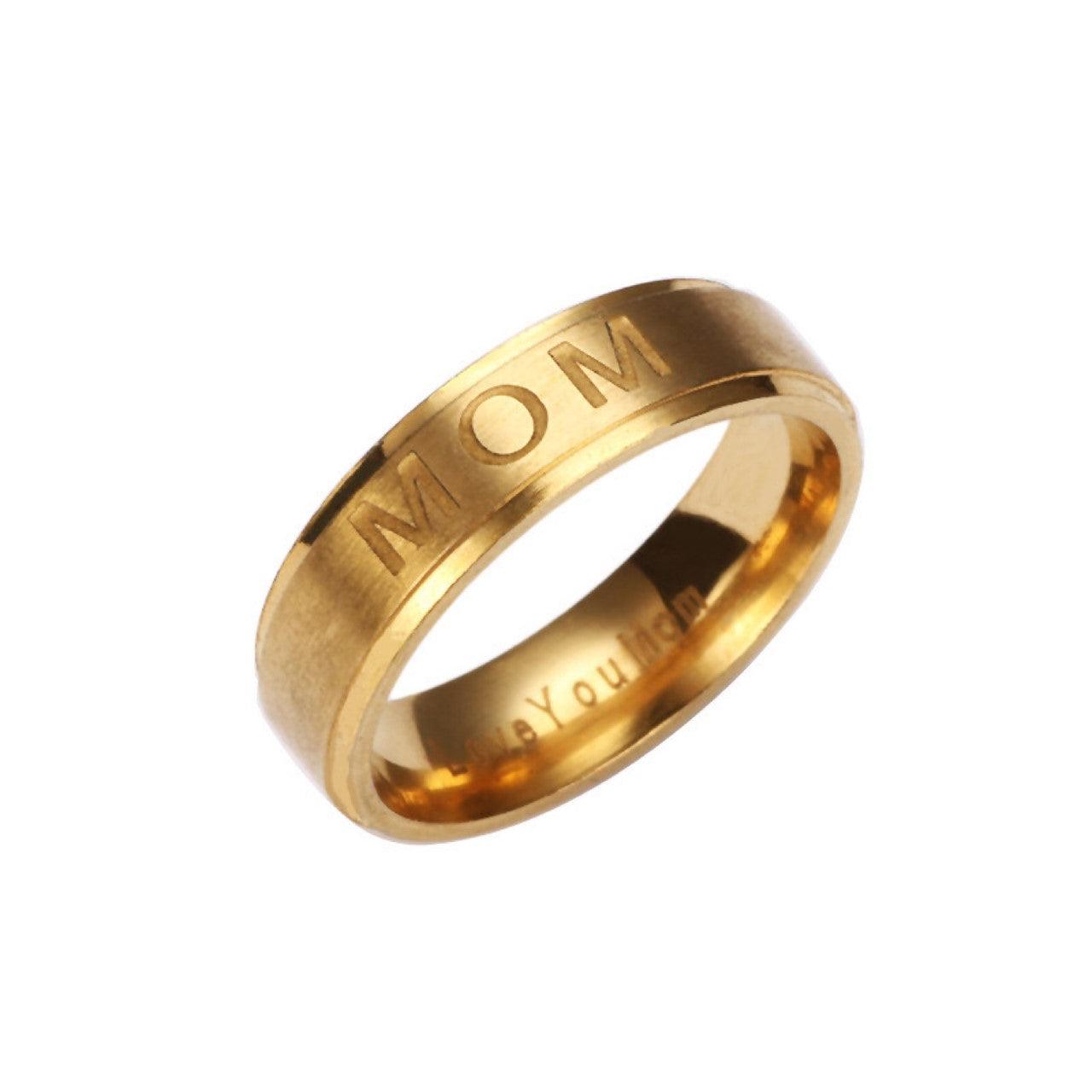 MOM ring - Guld eller sølv - Black Design